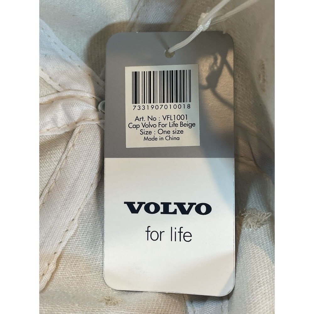 Authentic Volvo "For Life" Official Cap New With Tags Tan Khaki Driving Hat - Picture 10 of 11